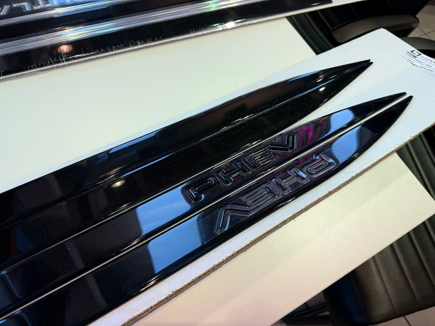 Black Diamond Side Moldings for Mitsubishi Outlander PHEV (2023-2026) - Black Edition Style