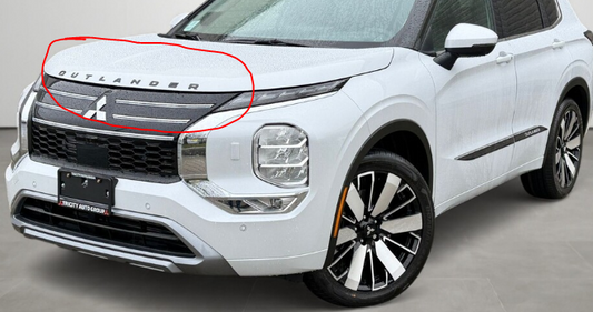 Gloss Black 3D Hood Emblem for Mitsubishi Outlander (2025-2026 Gas) & PHEV (2026-ONLY)
