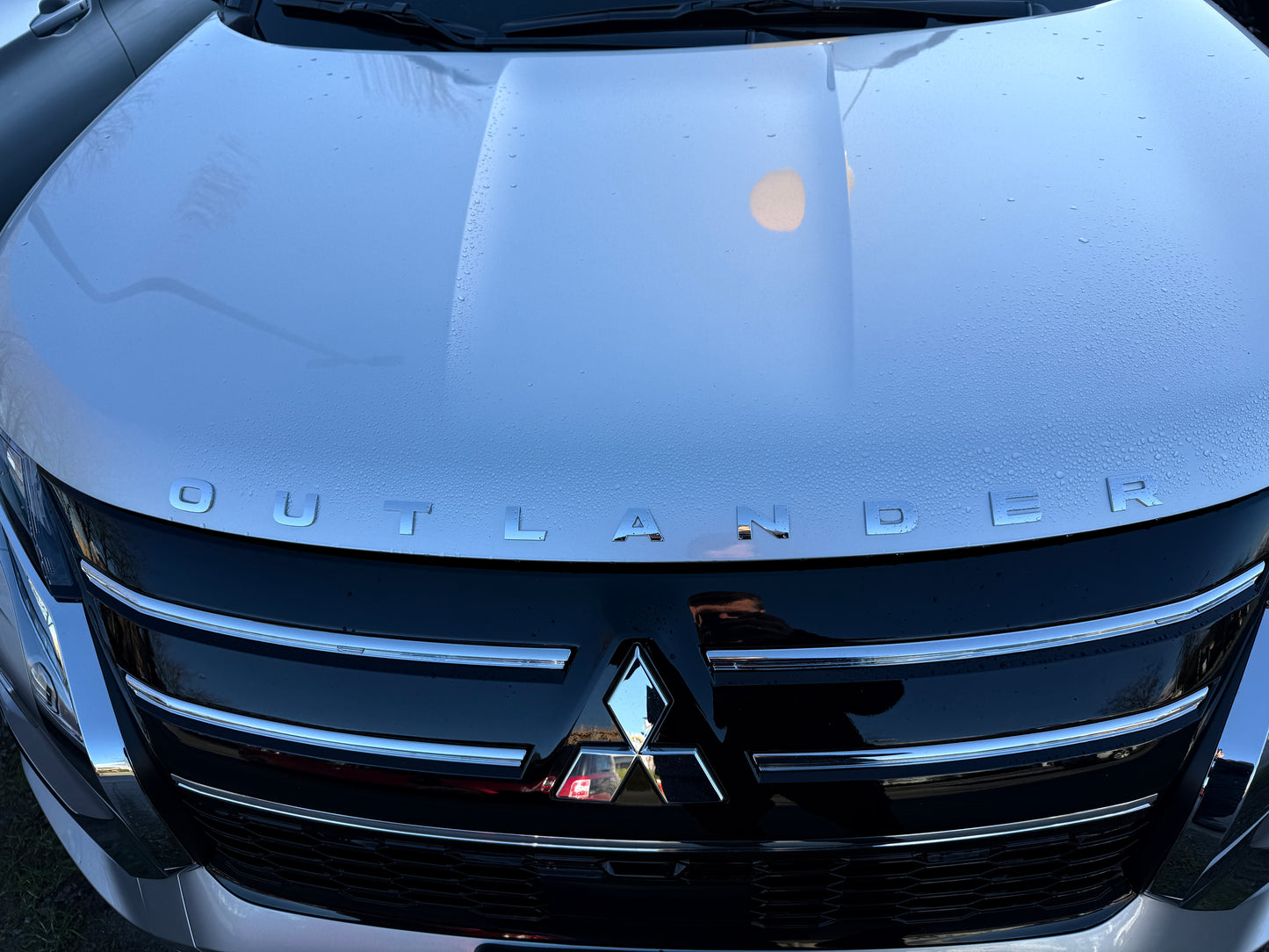 Satin Silver 3D Hood Emblem for Mitsubishi Outlander (2025-2026 Gas) & PHEV (2026-ONLY)