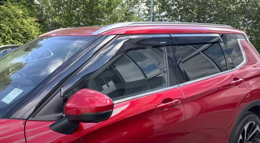 Aero-Slim Window Vent Visor Set (4-Piece) for Mitsubishi Outlander (2022-2026) & PHEV (2023-2026)