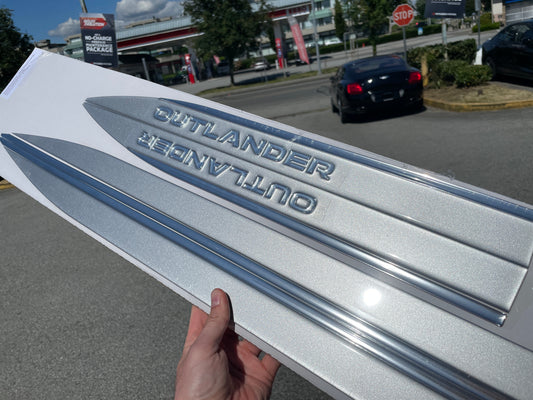 Sterling Silver Side Moldings for Mitsubishi Outlander (2022-2026) & PHEV (2023-2026)