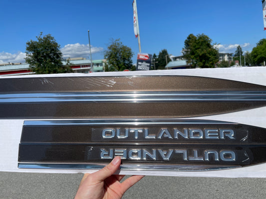 Deep Bronze Side Moldings for Mitsubishi Outlander (2022-2026) & PHEV (2023-2026)