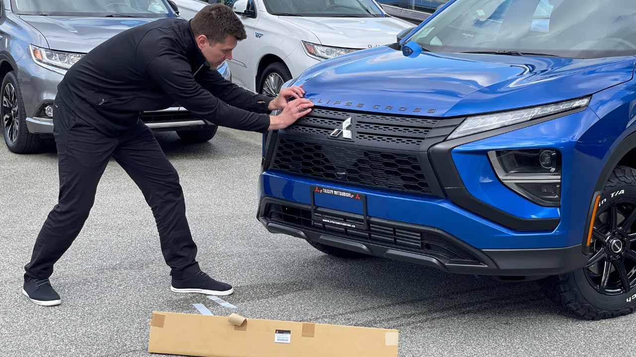 Gloss Black Hood Emblem for Mitsubishi Eclipse Cross (2018-2026)